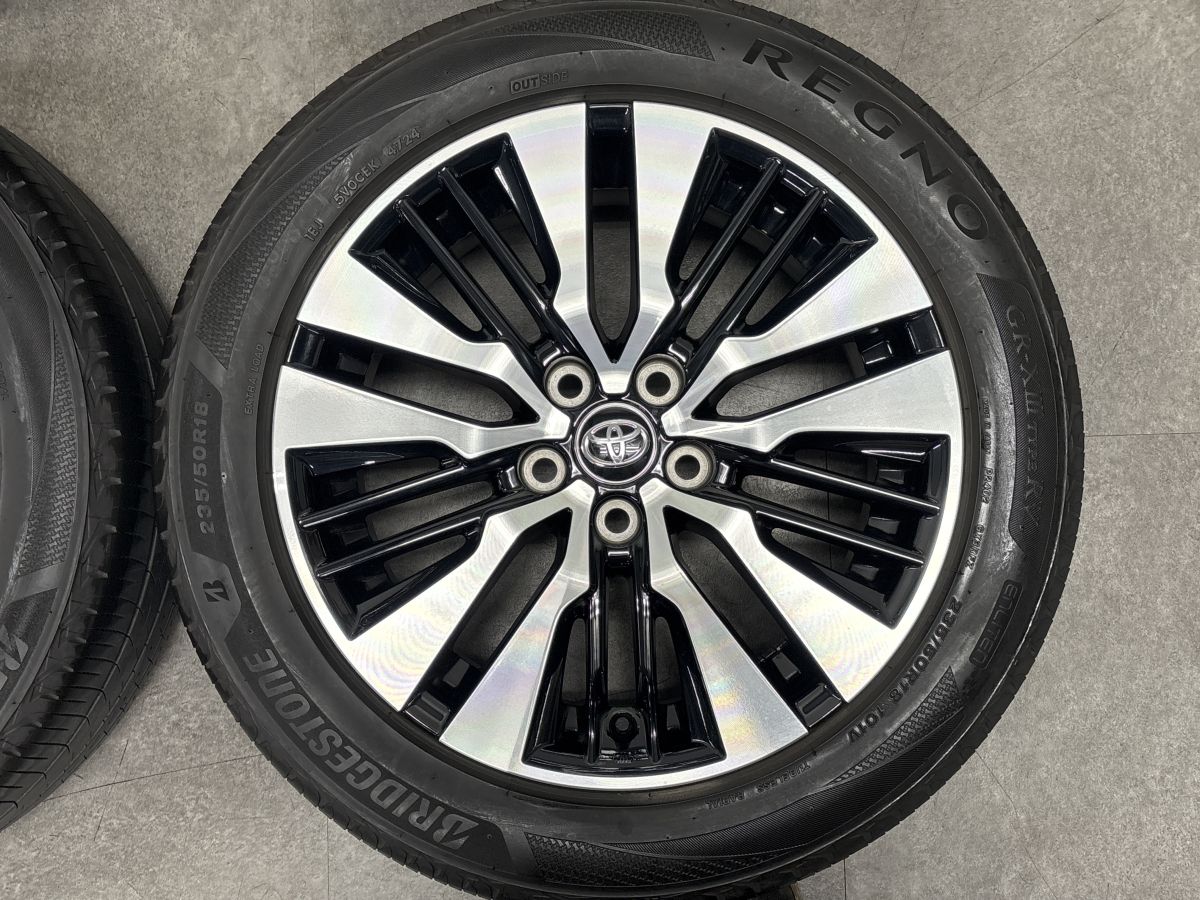 バリ溝】トヨタ 30 後期 アルファード 純正 18in 7.5J +45 PCD114.3