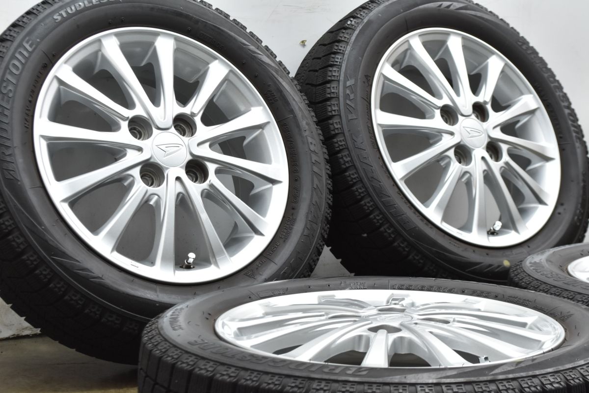美品】ダイハツ タント 純正 14in 4.5J +45 PCD100 ブリヂストン 