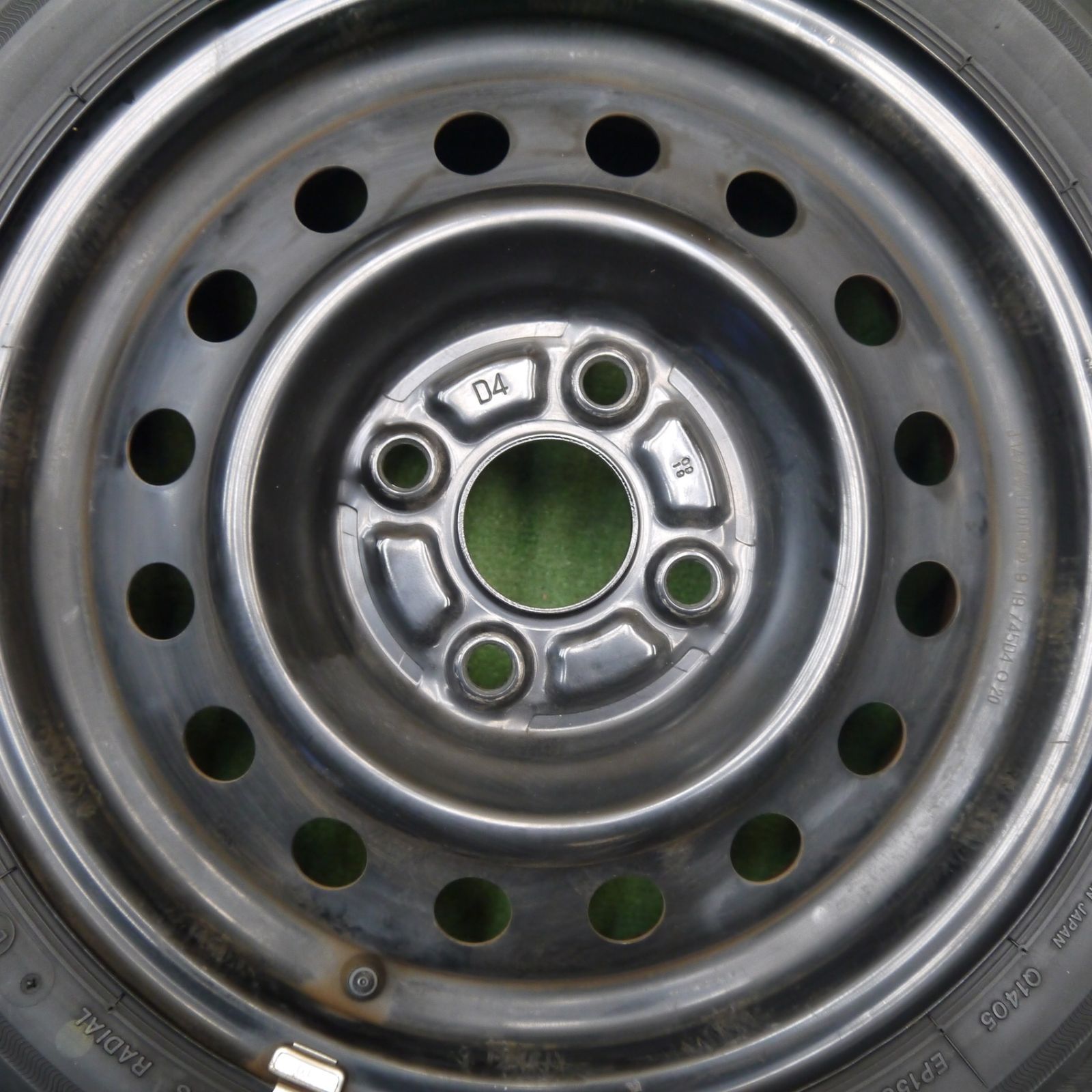 ラパン　純正ホイール　155/65R14 ブリヂストン　ECOPIA 4本価格☆スズキ ラパン 純正 スチール 155/65R14 ブリヂストン