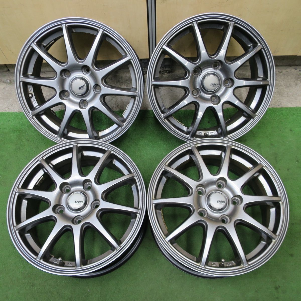 送料無料] キレイ☆SPORT ABELIA 15インチ ホイール スポルト アベリア 