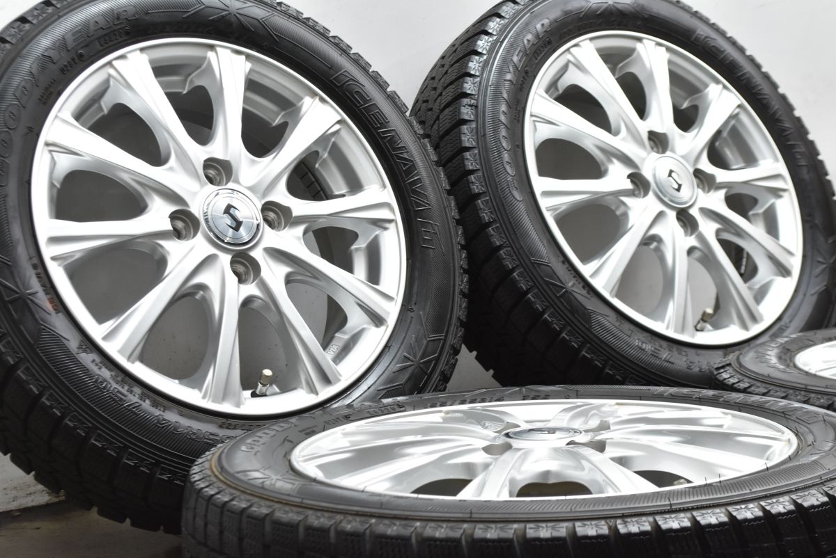 ホイールのみ販売可能】S 14in 4.5J +45 PCD100 グッドイヤー 155 