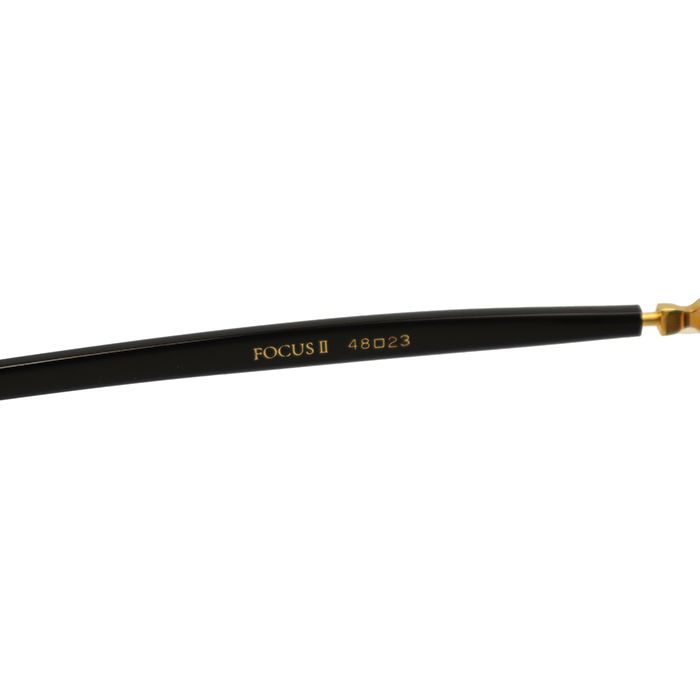 SALE【極美品】ayame アヤメ サングラス サイズ 48□23 メンズ レディース ユニセックス FOCUSⅡ フォーカスツー ボストン メタルフレーム 小物 ケース・クロス付属 ブラック ゴールド 黒 金色 日本製 SALE【極美品】ayame アヤメ サングラス サイズ 48□23 メンズ