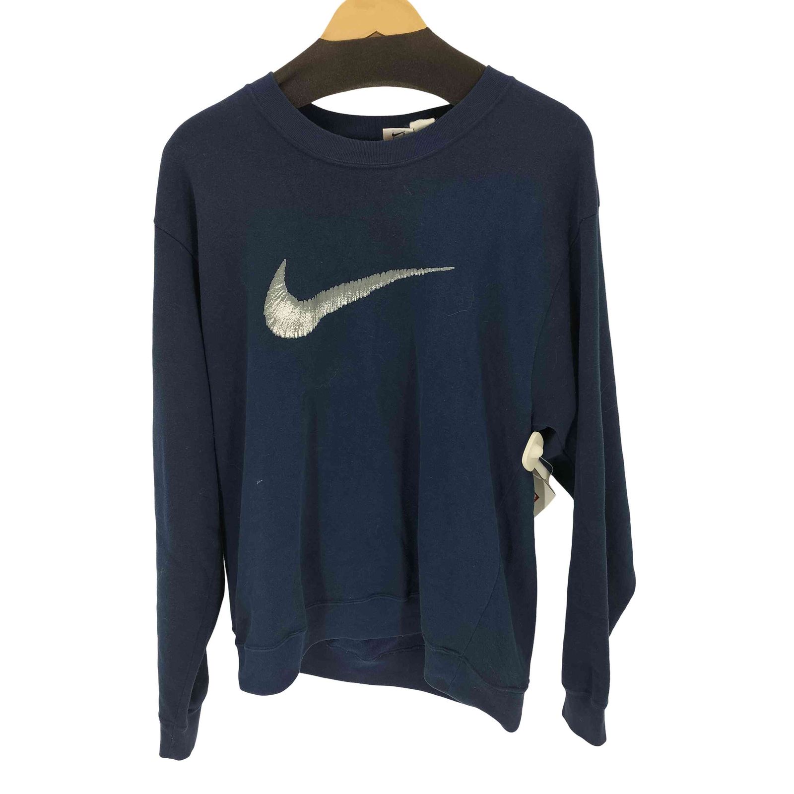 ナイキ NIKE 90-00s 白タグ ロゴプリント スウェットプルオーバー 