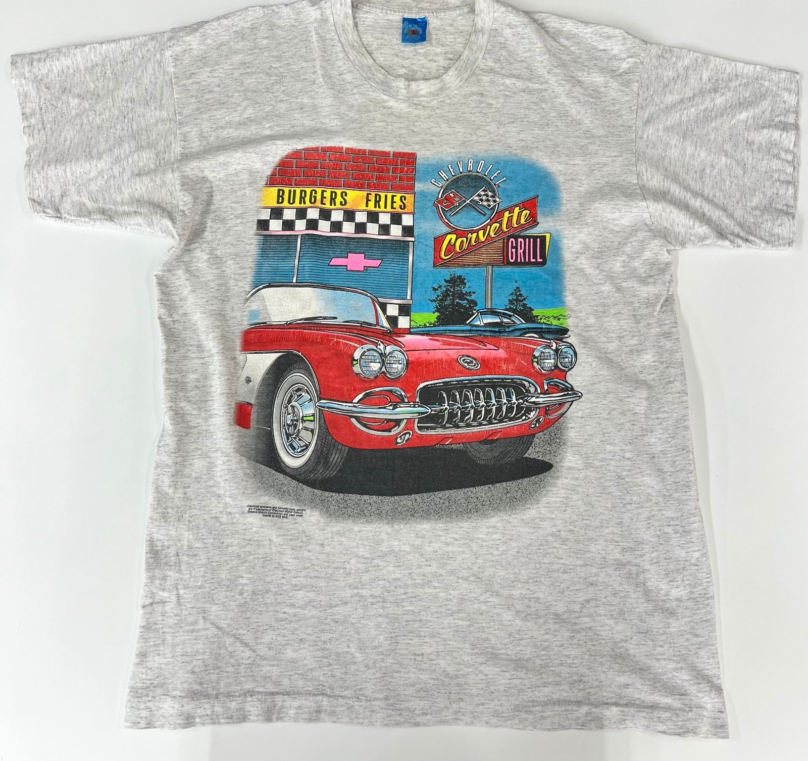 シボレー 90s 極上色 シボレーコルベット モーターカルチャー Tシャツ 
