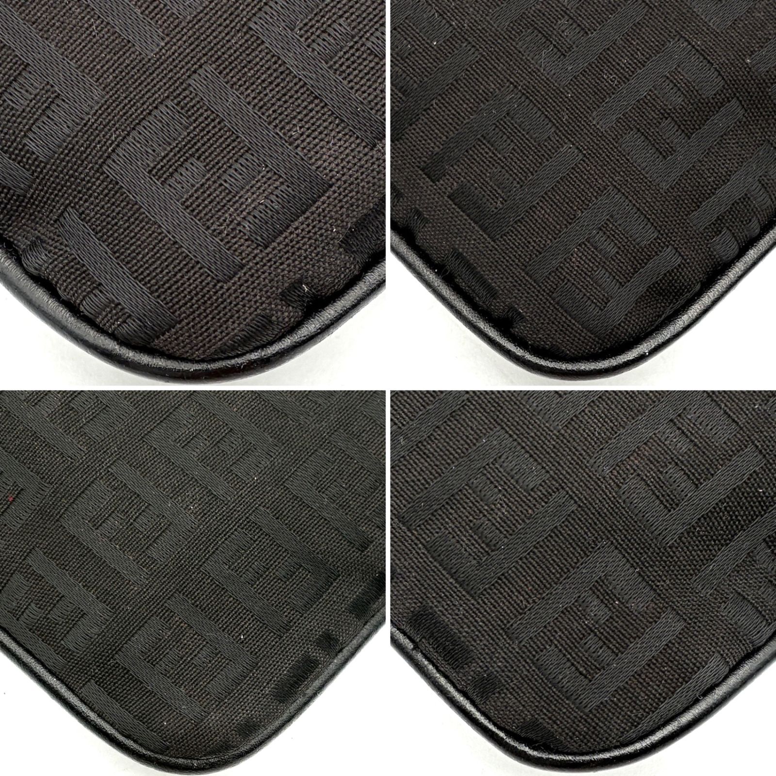 美品 FENDI フェンディ ズッカ ズッカ柄 ショルダーバッグ サコッシュ ポシェット キャンバス レザー ブラック 黒 斜め掛け 肩掛け スリム 軽量 総柄 FFロゴ メンズ レディース ユニセックス カジュアル 旅行 サブバッグ 鞄 人気 定番 美品 FENDI フェンディ ズッカ ズッカ柄 ショルダーバッグ サコッシュ