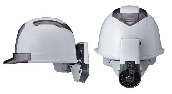 セット販売】トーヨーセーフティ ヘルメット取付式送風機 Windy3 NO