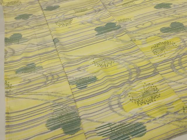 平和屋着物＊夏物　小紋　紗　流水花文　洗える着物　AABH4025jd 平和屋着物＊夏物 小紋 紗 流水花文 洗える着物 AABH4025jd - メルカリ