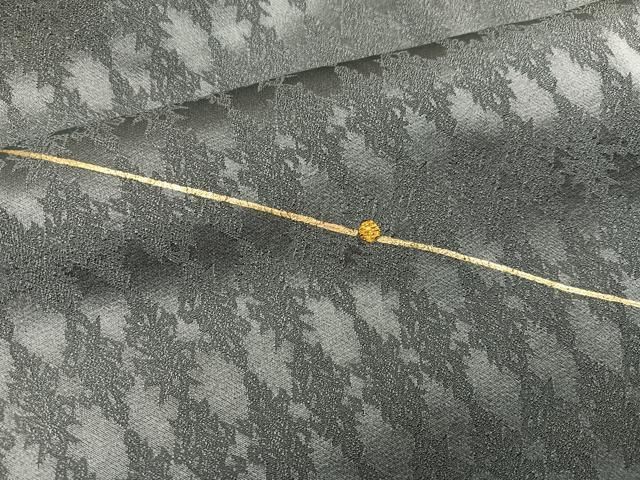 平和屋着物○訪問着 刺繍 幾何学文様 金彩 正絹 逸品 AABH5337ph