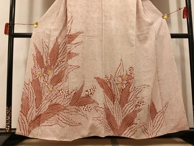 平和屋着物○訪問着 駒刺繍 絞り 草花文 正絹 逸品 AABH5397ph - メルカリ