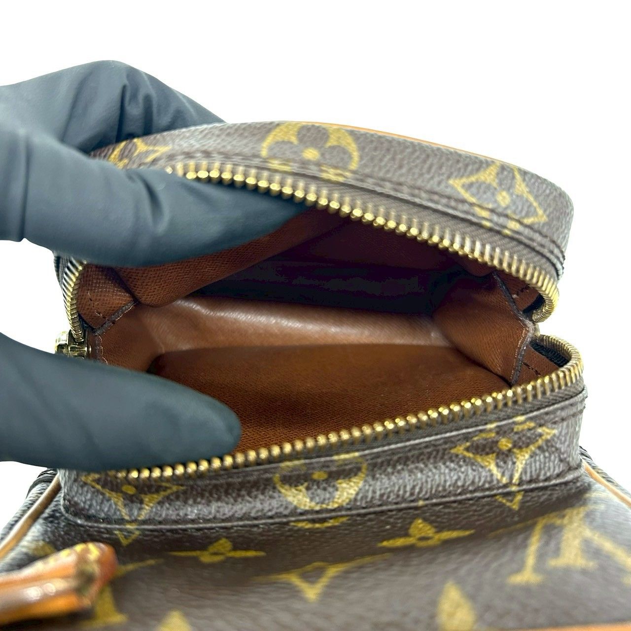 極 美品 LOUIS VUITTON ルイヴィトン ヴィンテージ アマゾン モノグラム レザー ミニ ショルダーバッグ ポシェット ブラウン 40040 極 美品 LOUIS VUITTON ルイヴィトン ヴィンテージ ミニ アマゾン
