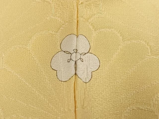 平和屋着物●上質な色無地　花青海波地紋　蜂蜜色　正絹　逸品　未使用　AABH6809ph 平和屋着物○上質な色無地 花青海波地紋 蜂蜜色 正絹 逸品 未使用
