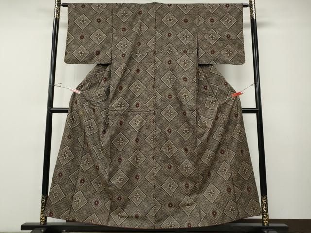 平和屋着物●本場大島紬　龍郷絣　菱花文　正絹　逸品　CABE7175ut 平和屋着物○本場大島紬 龍郷絣 菱花文 正絹 逸品 CABE7175ut - メルカリ