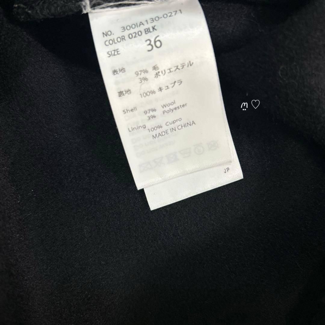 ENFOLDエンフォルド ジッパーブルゾン36 ブラック ステンカラー 25AW