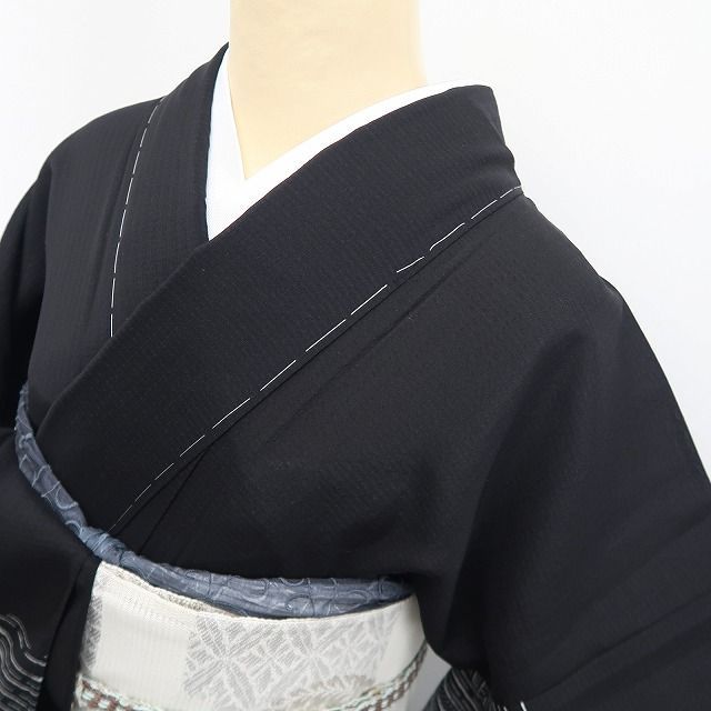 ❁tomihisa❁新品 紋紗 モノトーン 夏着物 正絹 仕付け糸付 トール
