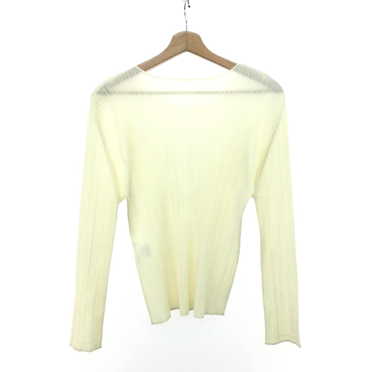 PLEATS PLEASE プリーツプリーズ カットソー サイズ:5  PP98JK146   イエロー レディース / 240001199248 PLEATS PLEASE プリーツプリーズ カットソー サイズ:5 PP98JK146