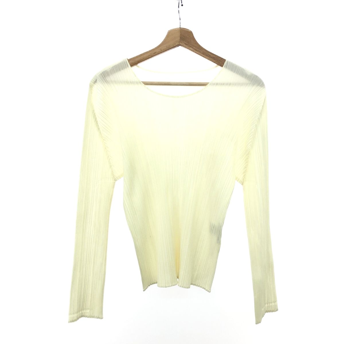 PLEATS PLEASE プリーツプリーズ カットソー サイズ:5  PP98JK146   イエロー レディース / 240001199248 PLEATS PLEASE プリーツプリーズ カットソー サイズ:5 PP98JK146