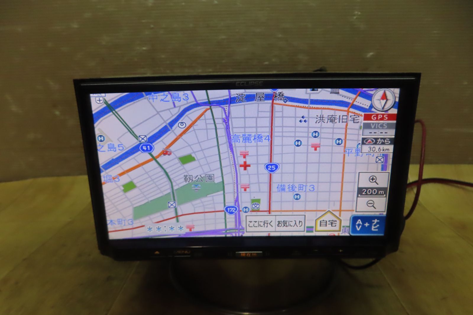 動作保証付☆F6132/イクリプス AVN113M メモリーナビ 地図2013年 地 