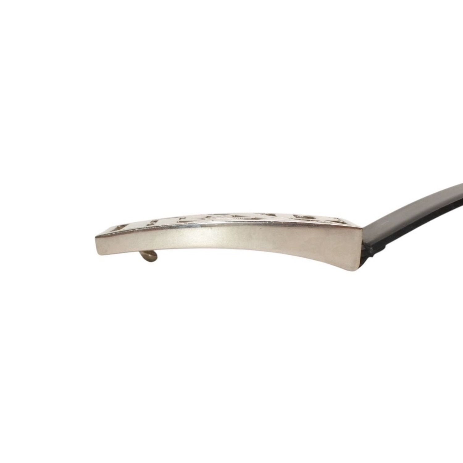 PRADA プラダ ベルト メタルバックル サイズ70/28 レザー ブラック シルバー金具 美品 中古 4b014160 PRADA プラダ ベルト メタルバックル サイズ70/28 レザー ブラック