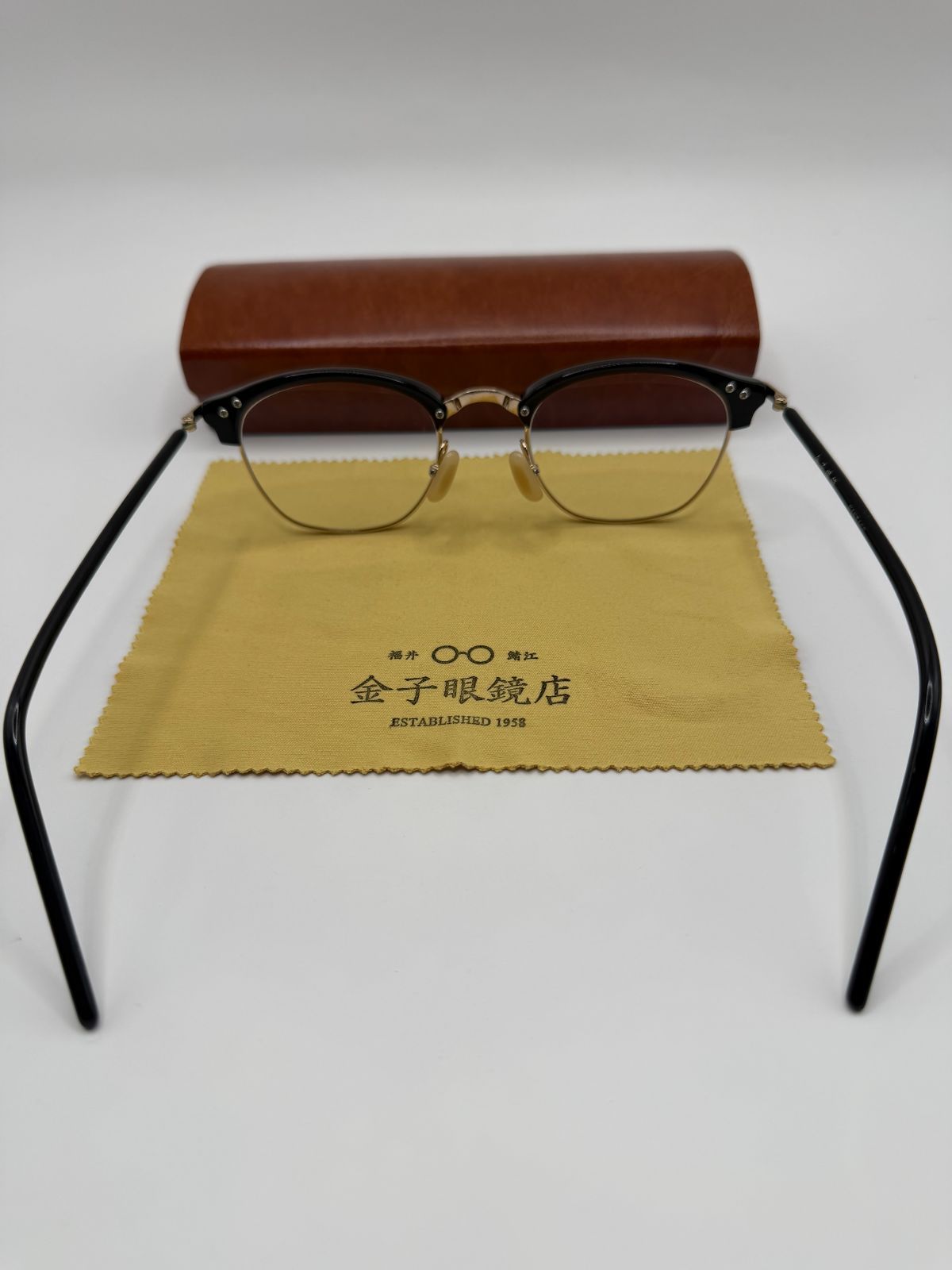 金子眼鏡 KANEKO OPTICAL VINTAGE KV-34 BKGP メガネ ブロータイプ 度