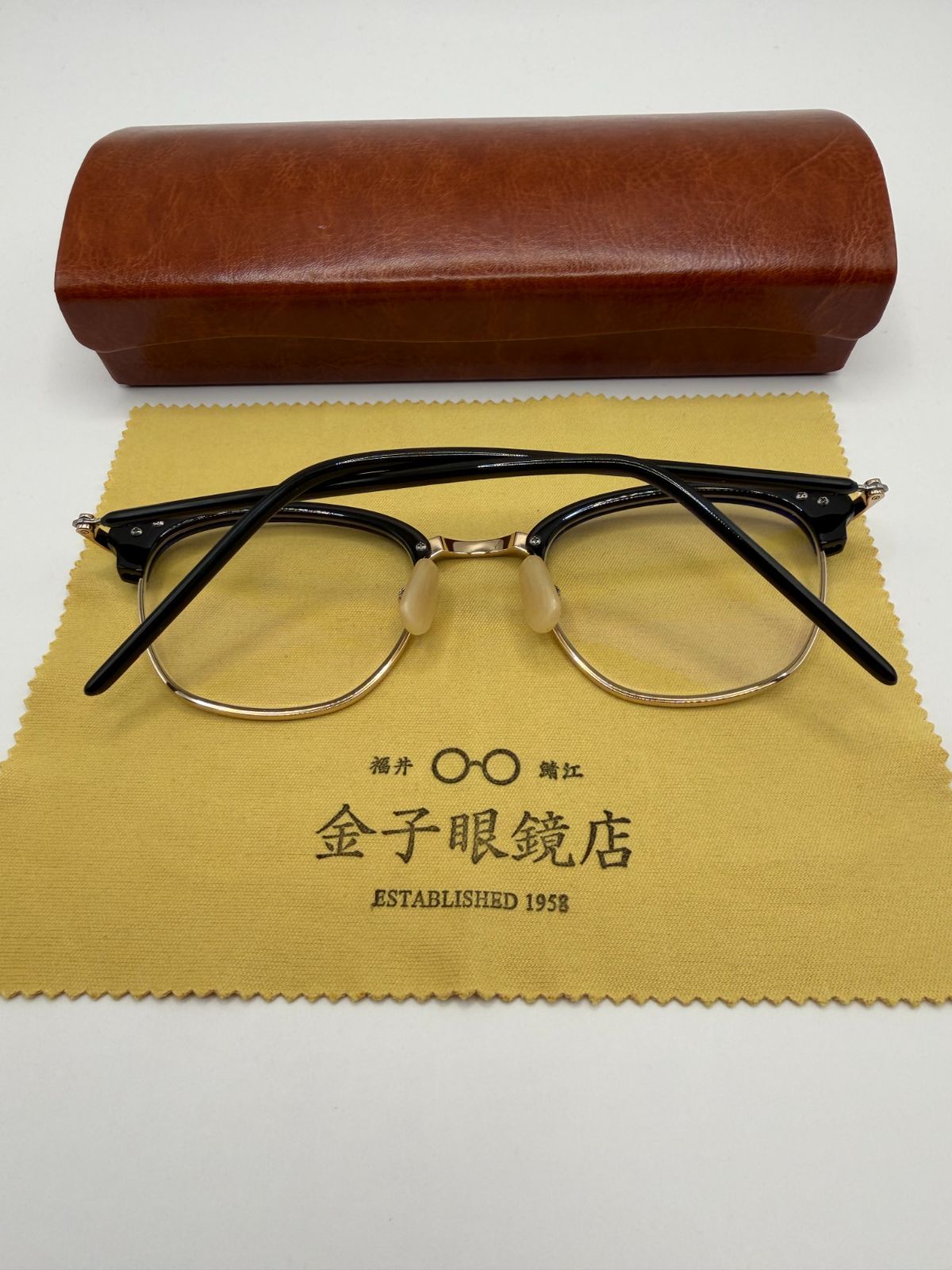 金子眼鏡 KANEKO OPTICAL VINTAGE KV-34 BKGP メガネ ブロータイプ 度