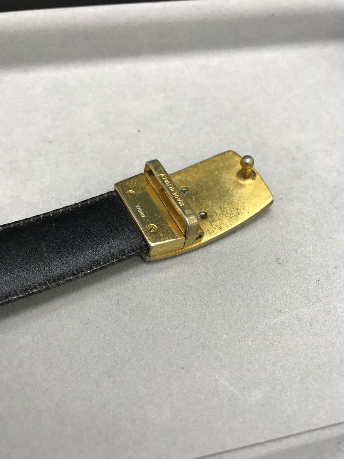 GUCCI グッチ ベルト インターロッキングG レザー リバーシブル