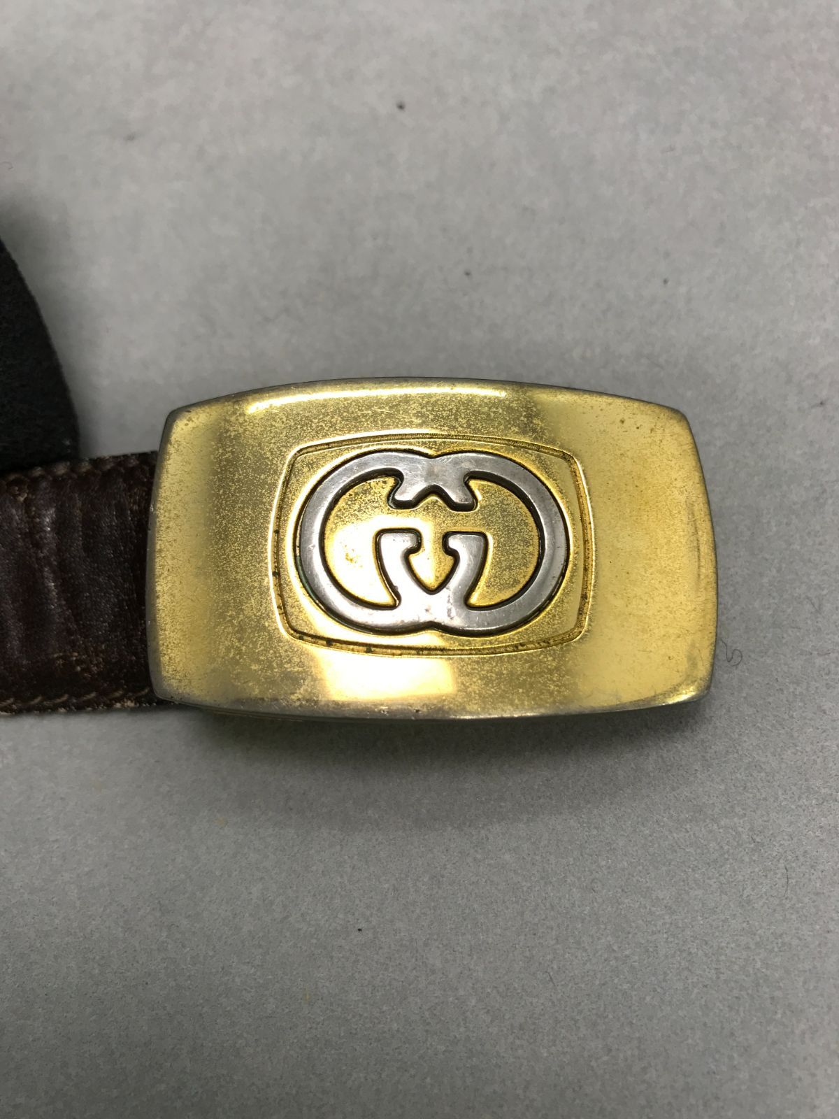 GUCCI グッチ ベルト インターロッキングG レザー リバーシブル