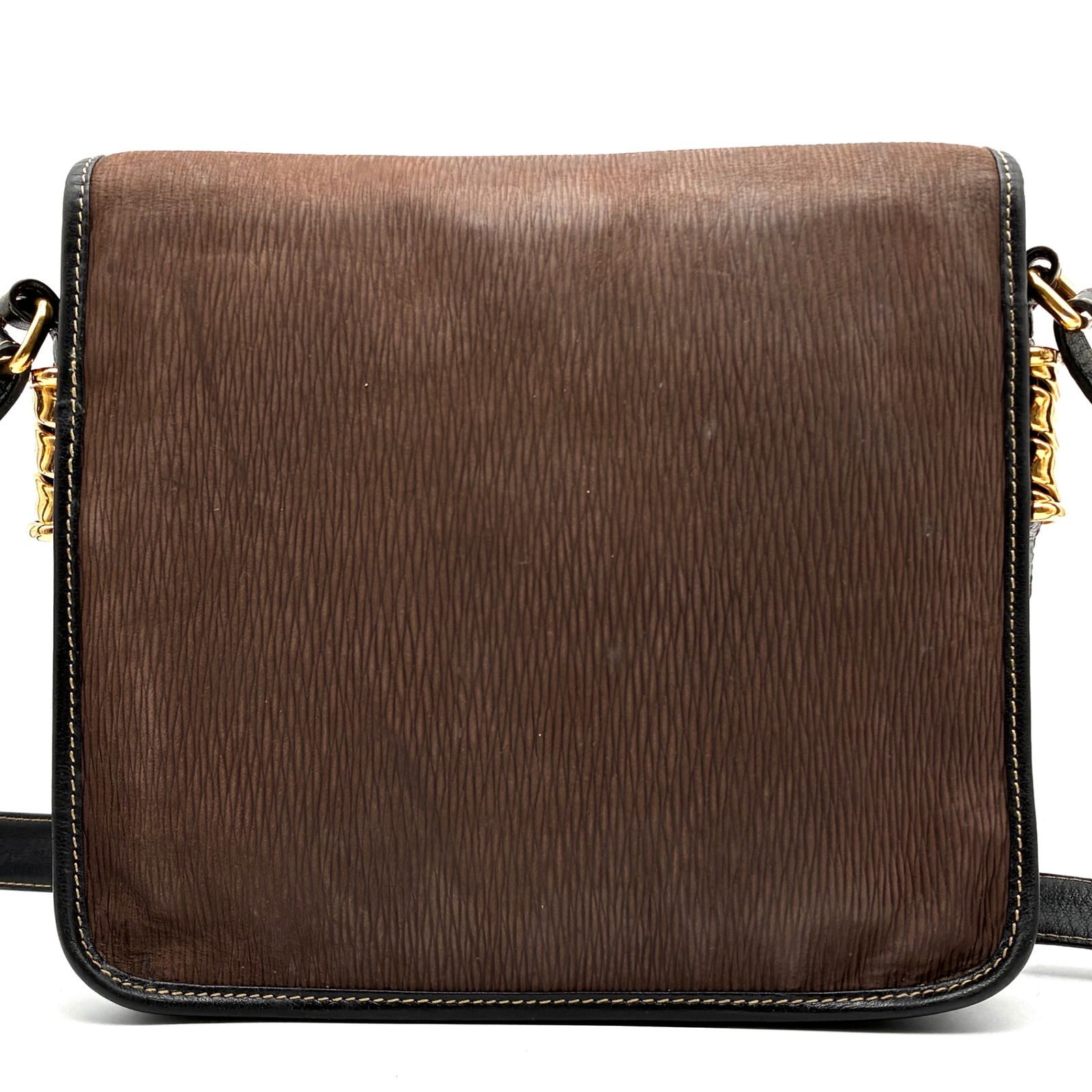 美品 LOEWE ロエベ ベラスケス ショルダーバッグ 斜め掛け 肩掛け ヌバック レザー 本革 ブラウン ブラック 茶 黒 バイカラー ツイスト ゴールド 金具 ヴィンテージ オールド クラシック レア 希少 メンズ レディース ユニセックス 鞄 バッグ 美品 LOEWE ロエベ ベラスケス ショルダーバッグ 斜め掛け 肩掛け