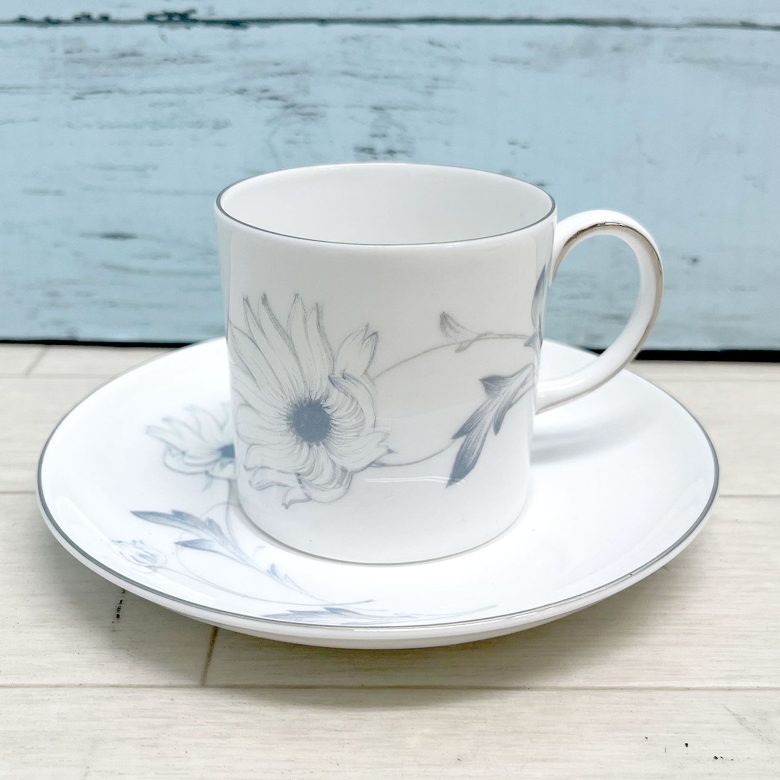Susie Cooper アールヌーボー ブルー カップ＆ソーサー 英国 ヴィンテージ 雑貨 コーヒーカップ スージークーパー ART NOUVEAU 92045 アンティーク食器｜Susie Cooper（スージークーパー）｜Gray's Pottery