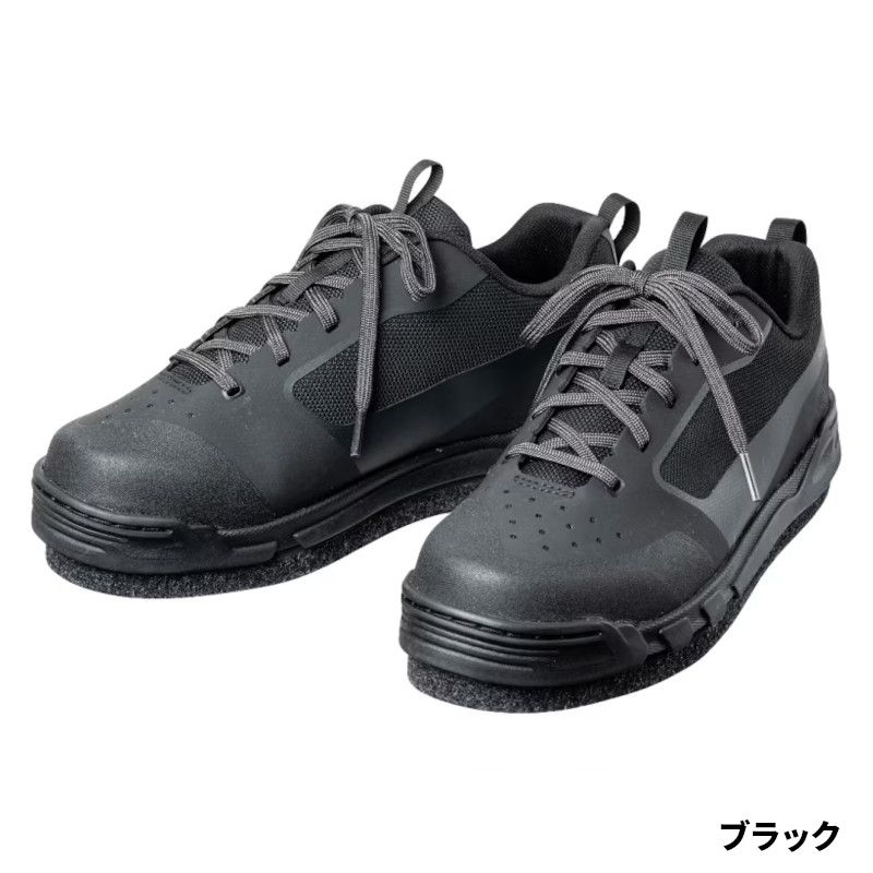 【現品限り】 シマノ フットウェア ジオロックシューズ カットピンフェルト 25.5cm ブラック FS-022W