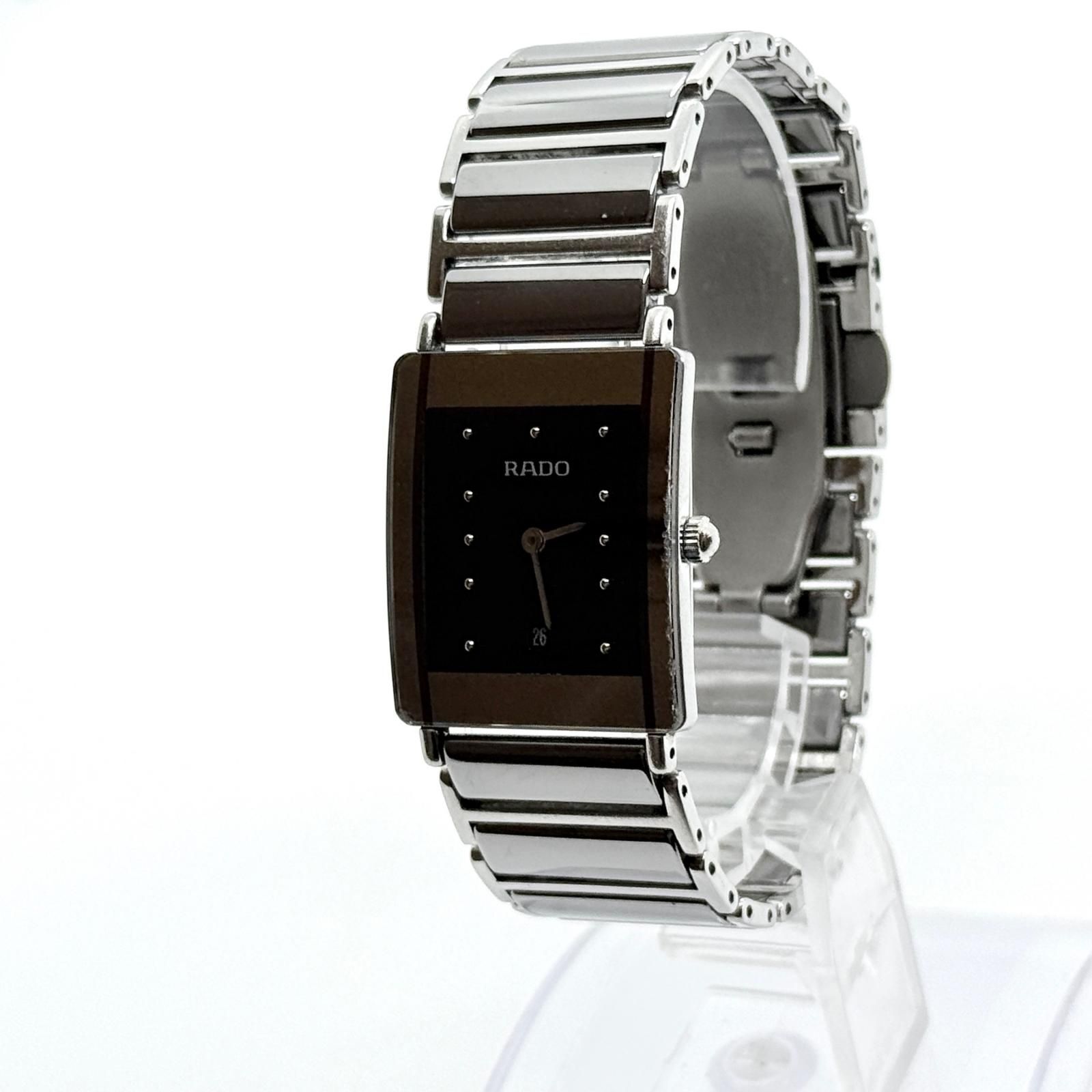 RADO ラドー 160.0486.3 ブラック QZ レディース 腕時計 稼働品 - メルカリ