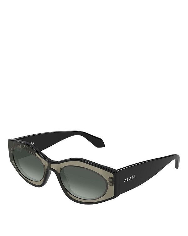 ALAIA アライア サングラス - 黒 【古着】【中古】 ALAIA（アライア） サングラス AA0024S レディース オーバル型 ロゴ