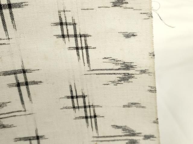 平和屋着物＊夏物 久留米絣 反物 着尺 絣絵 中島敏光作 証紙付き 綿