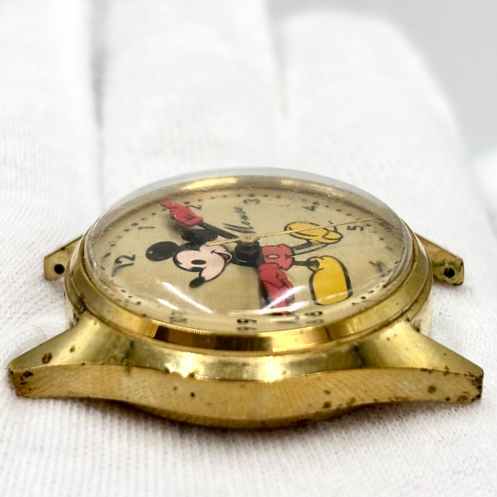 稼動】SEIKO セイコー ミッキーマウス 時計 手巻き レトロ フェイス