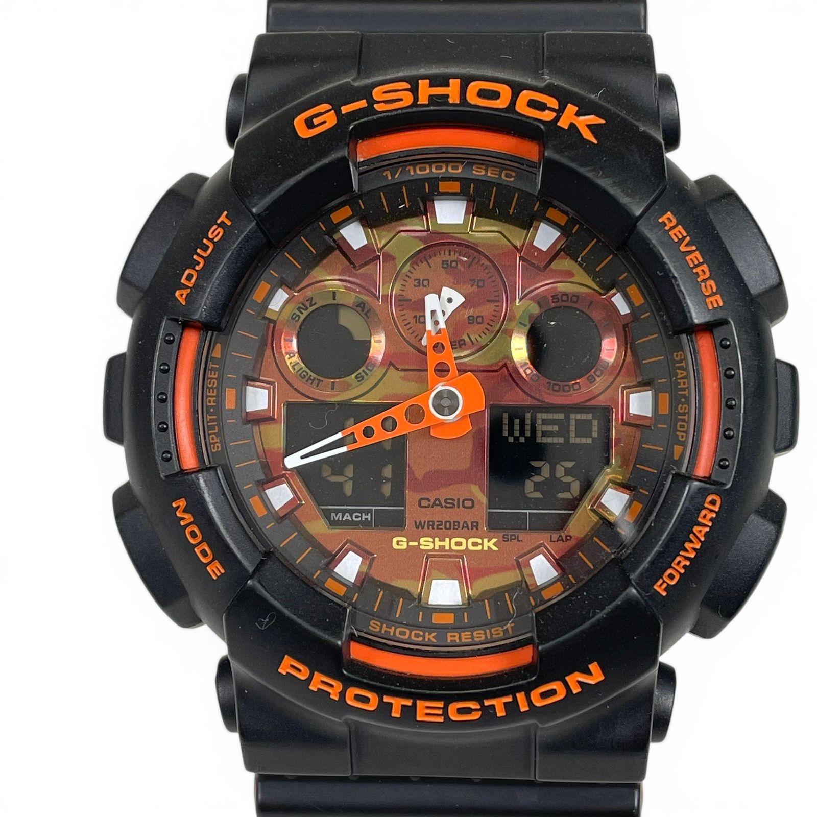 G-SHOCK ジーショック 腕時計 クォーツ ブライトオレンジカラー GA
