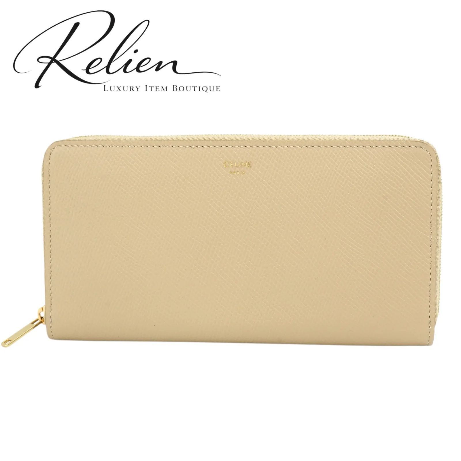 ✨Sランク・箱.ショップカード付き✨ CELINE 長財布 ラージ ジップド 