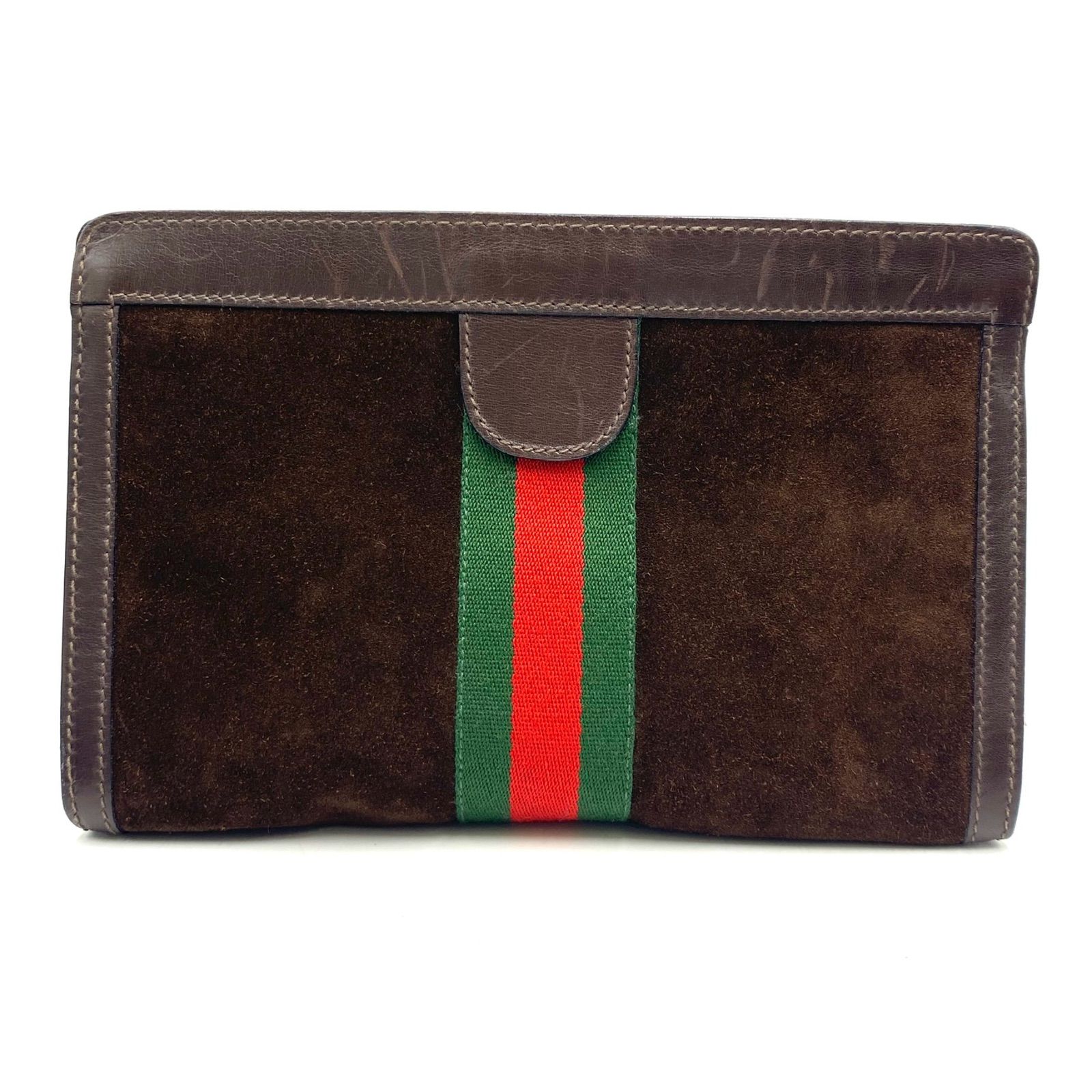 GUCCI シェリーラインスエードクラッチバッグ ヴィンテージグッチ GUCCI グッチ シェリーライン オールドグッチ クラッチバッグ セカンド