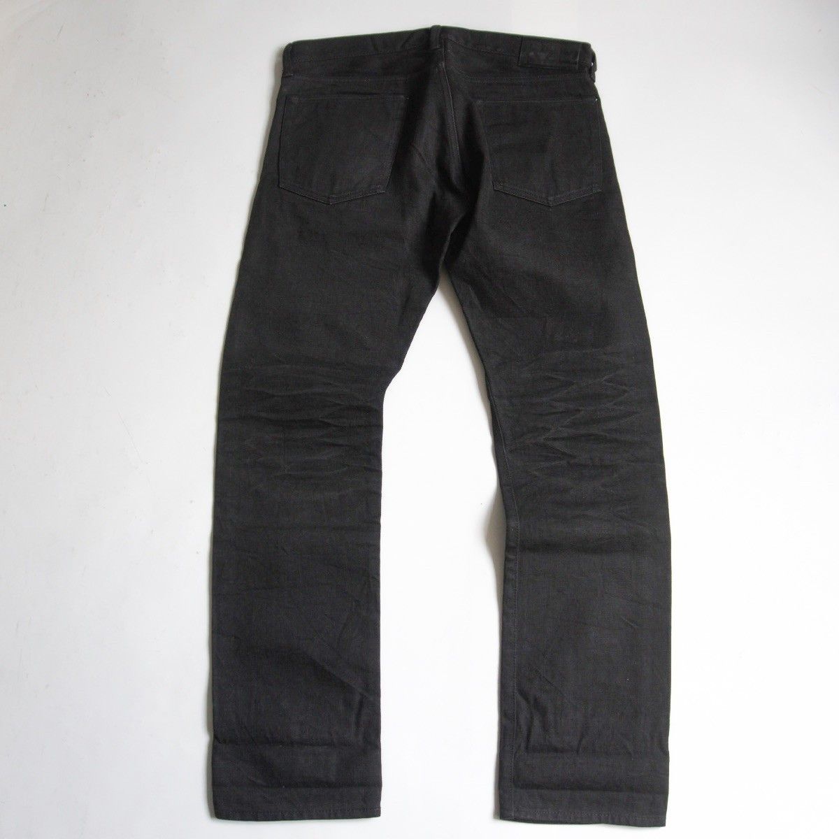 美品】RRL 【NEW BLACK ON BLACK SLIM FIT JEANS】33×32 スリム 