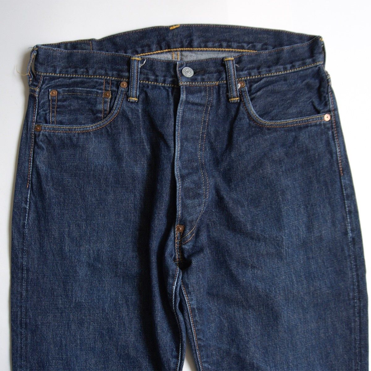 雰囲気抜群/濃紺】EVISU 【LOT.2000 デニムパンツ】32×35 エビス