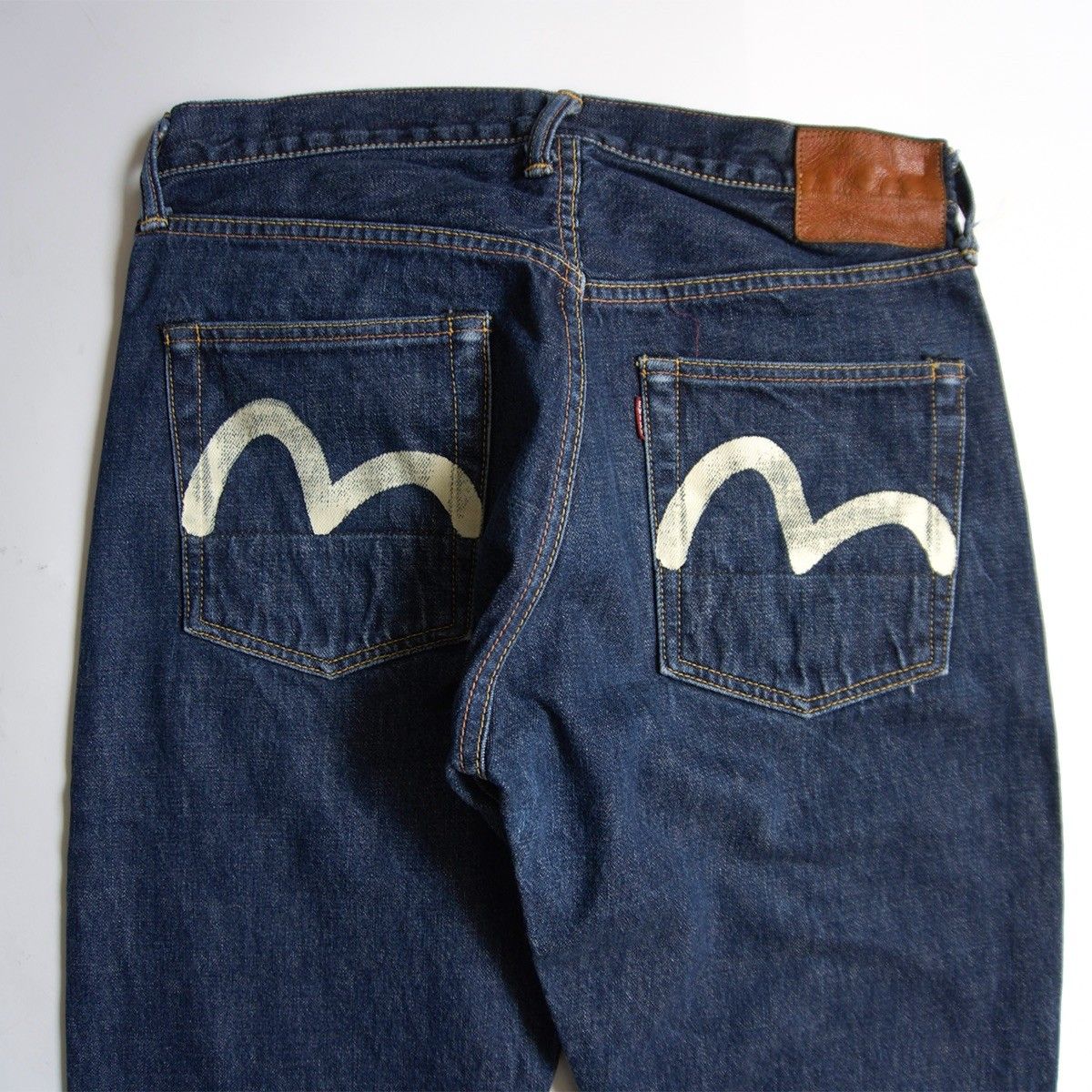 雰囲気抜群/濃紺】EVISU 【LOT.2000 デニムパンツ】32×35 エビス