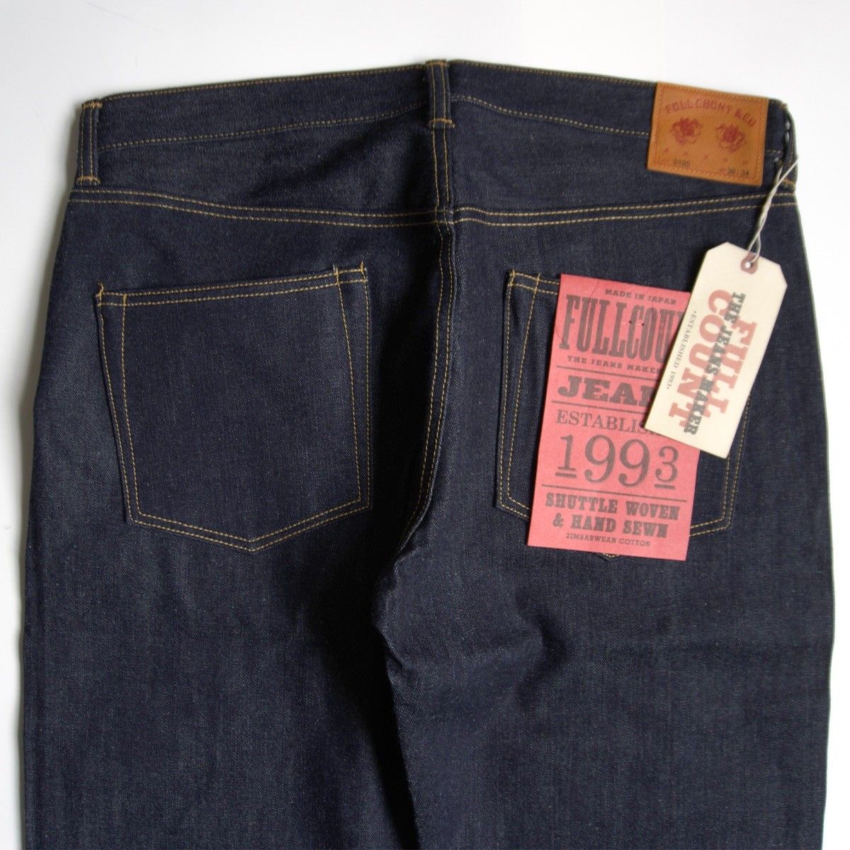タグ付き未使用品】 FULLCOUNT【0105 デニムパンツ】36×34 