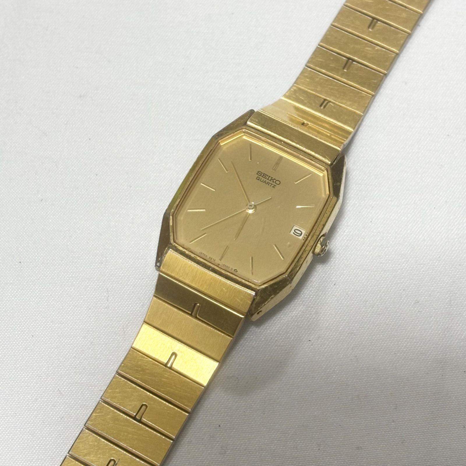 送料無料】 SEIKO/セイコー/6532-5310/ゴールド/クォーツ腕時計/電池