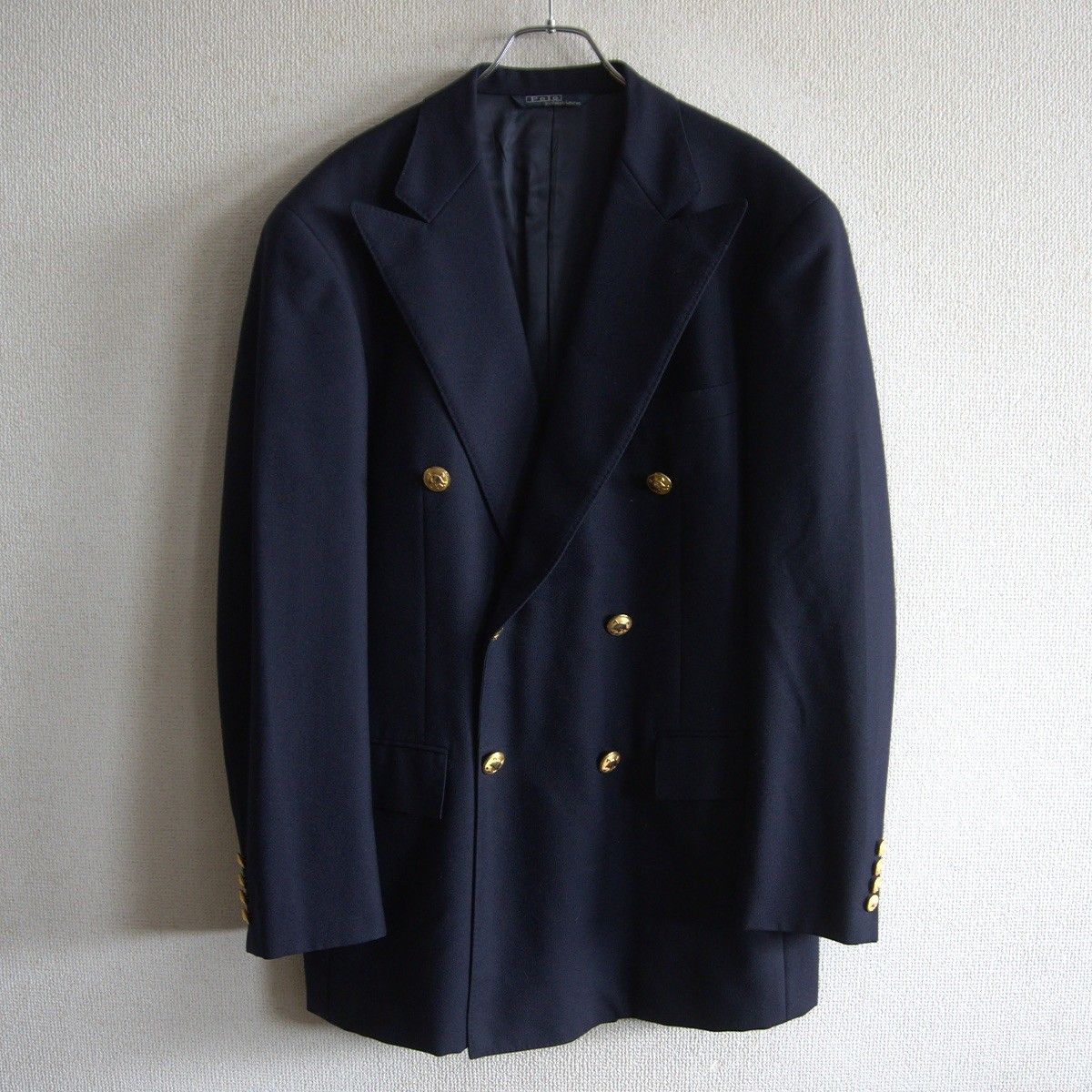 半ペア販売 Polo Ralph Lauren テーラードジャケット紺ブレ イタリア40