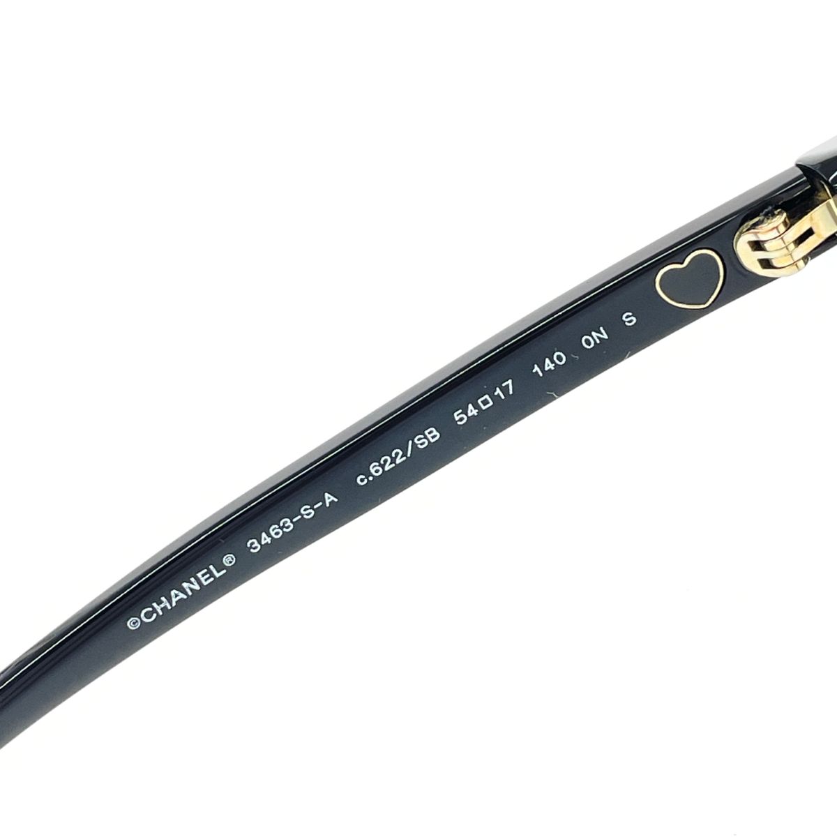 CHANEL シャネル サングラス  ココハートロゴ/セルフレーム 3463-S   ブラック レディース / 240001199118 CHANEL - CHANEL シャネル サングラス ココハートロゴ/セルフレーム