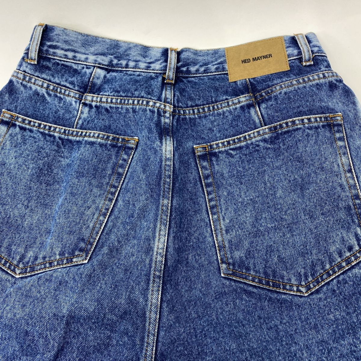 メンズ HED MAYNER ヘドメイナー 23SS プリーツタック ワイドデニム 