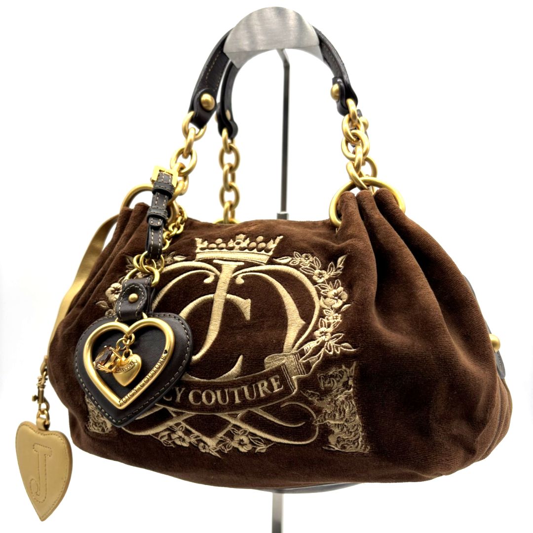 ジューシークチュール Juicy Couture Y2K JCロゴ王冠刺繍 ベロア 