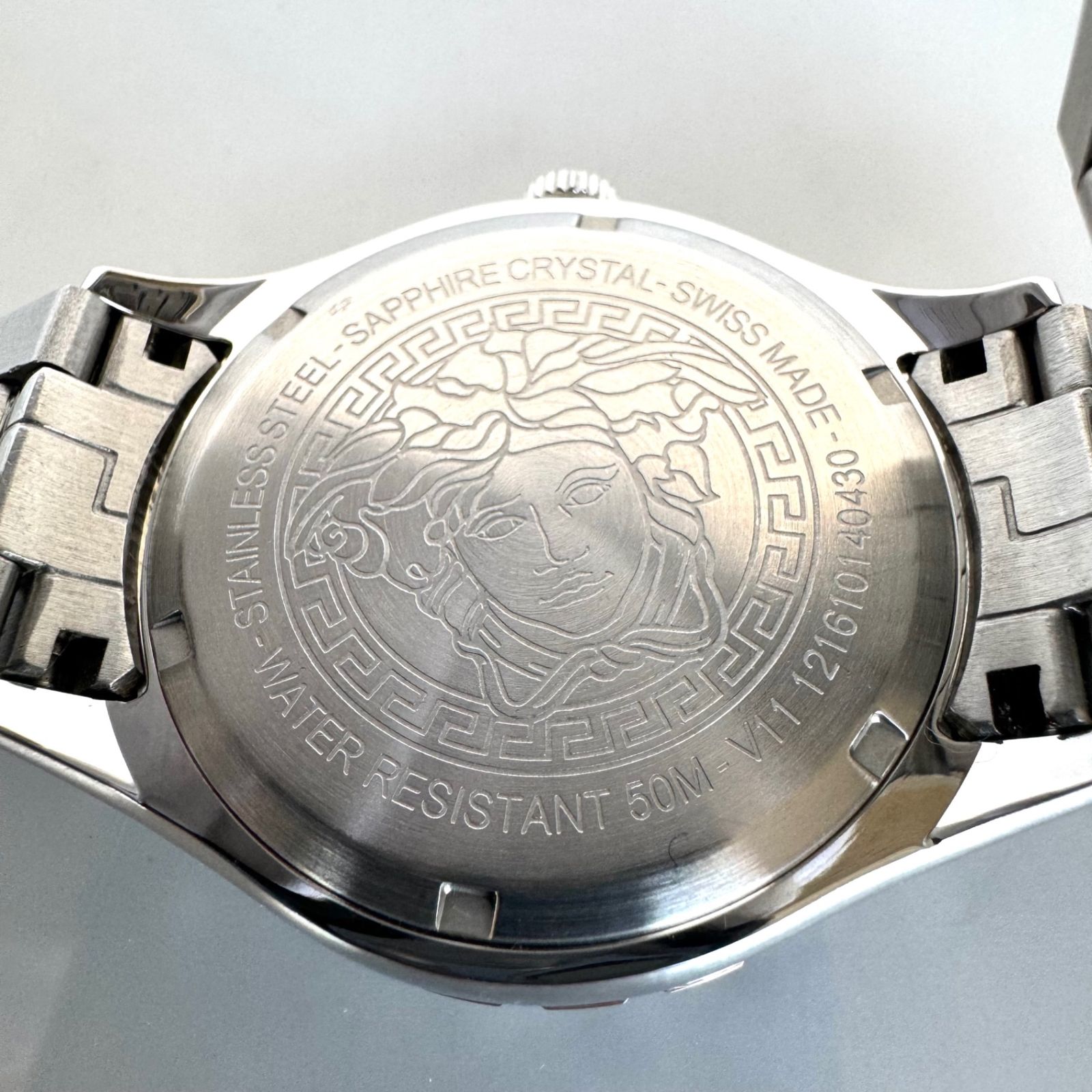 希少】ヴェルサーチ ヘレニウム GMT V11 クォーツ 黒 デイト表示 