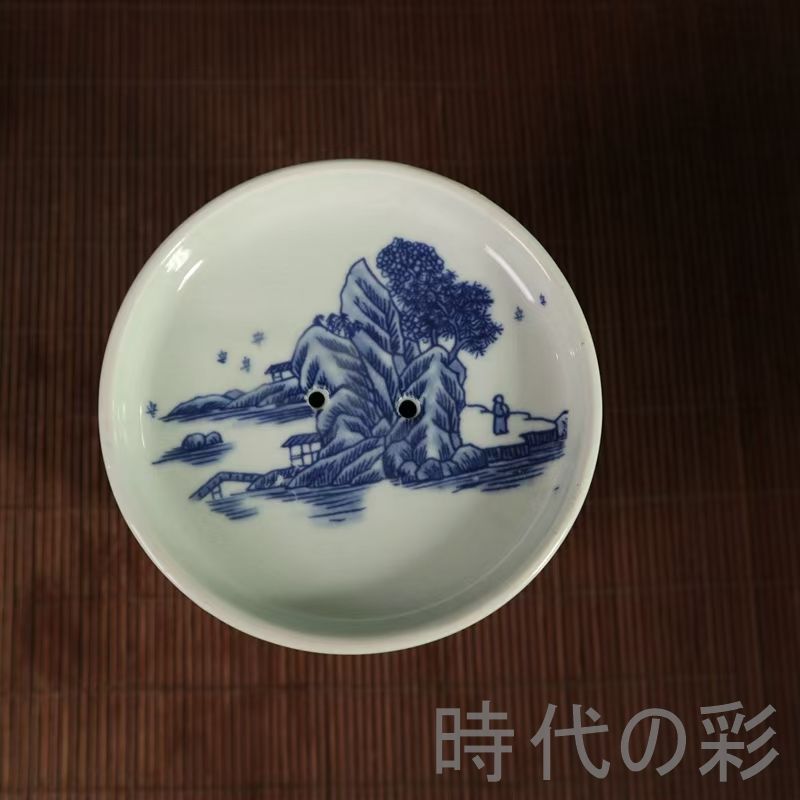 骨董品   元青花纏枝蓋缶 青花缠枝莲盖罐