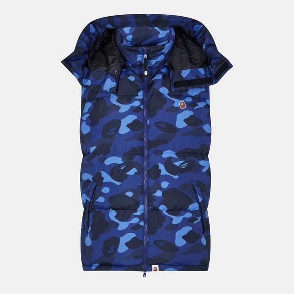 【送料無料】 ア ベイシング エイプ メンズ ベスト アウター A Bathing Ape Mens Bape Colour Sleeveless Pattern Gilet Navy Camo