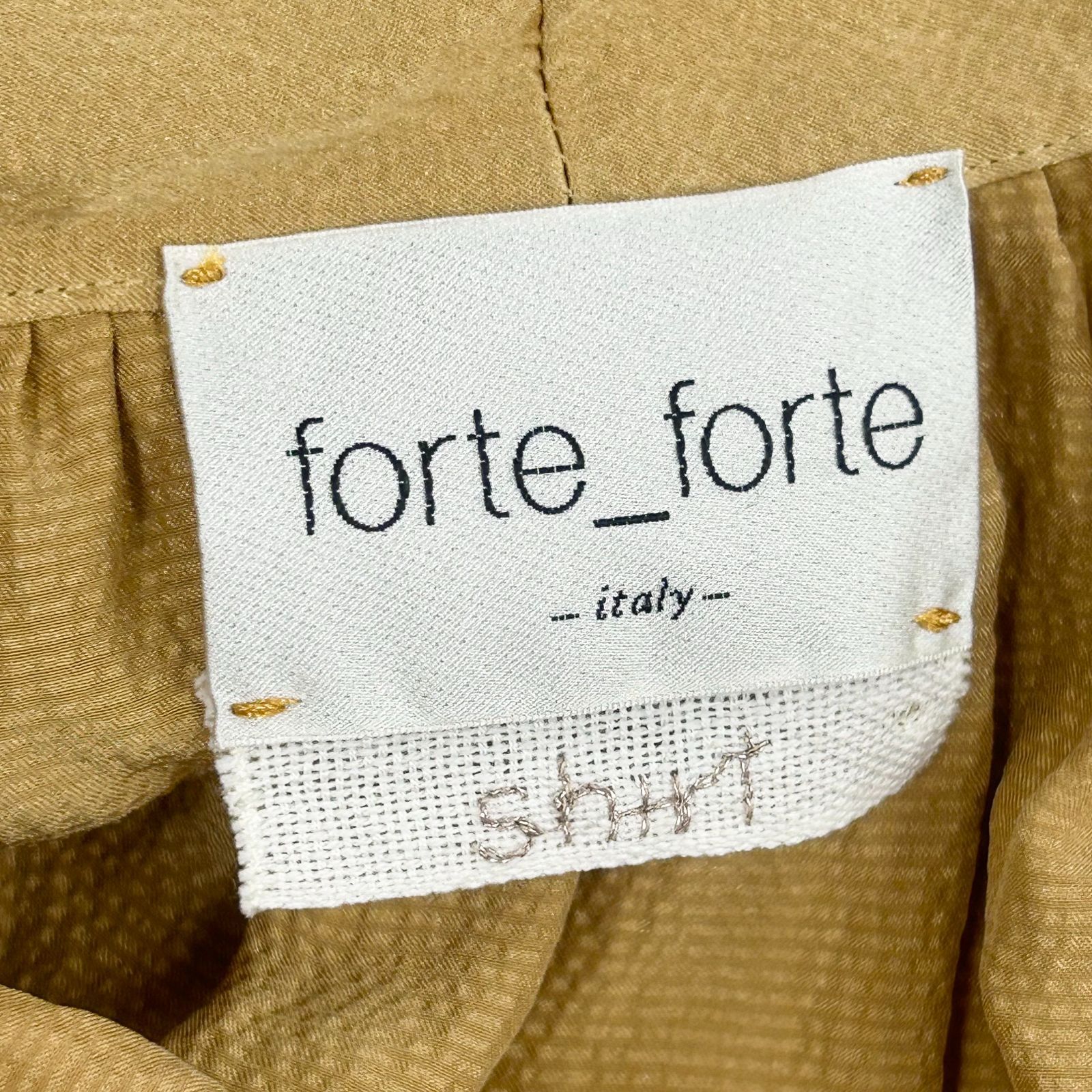 美品】フォルテフォルテ forte_forte リボン ボウタイ シャツ ブラウス 