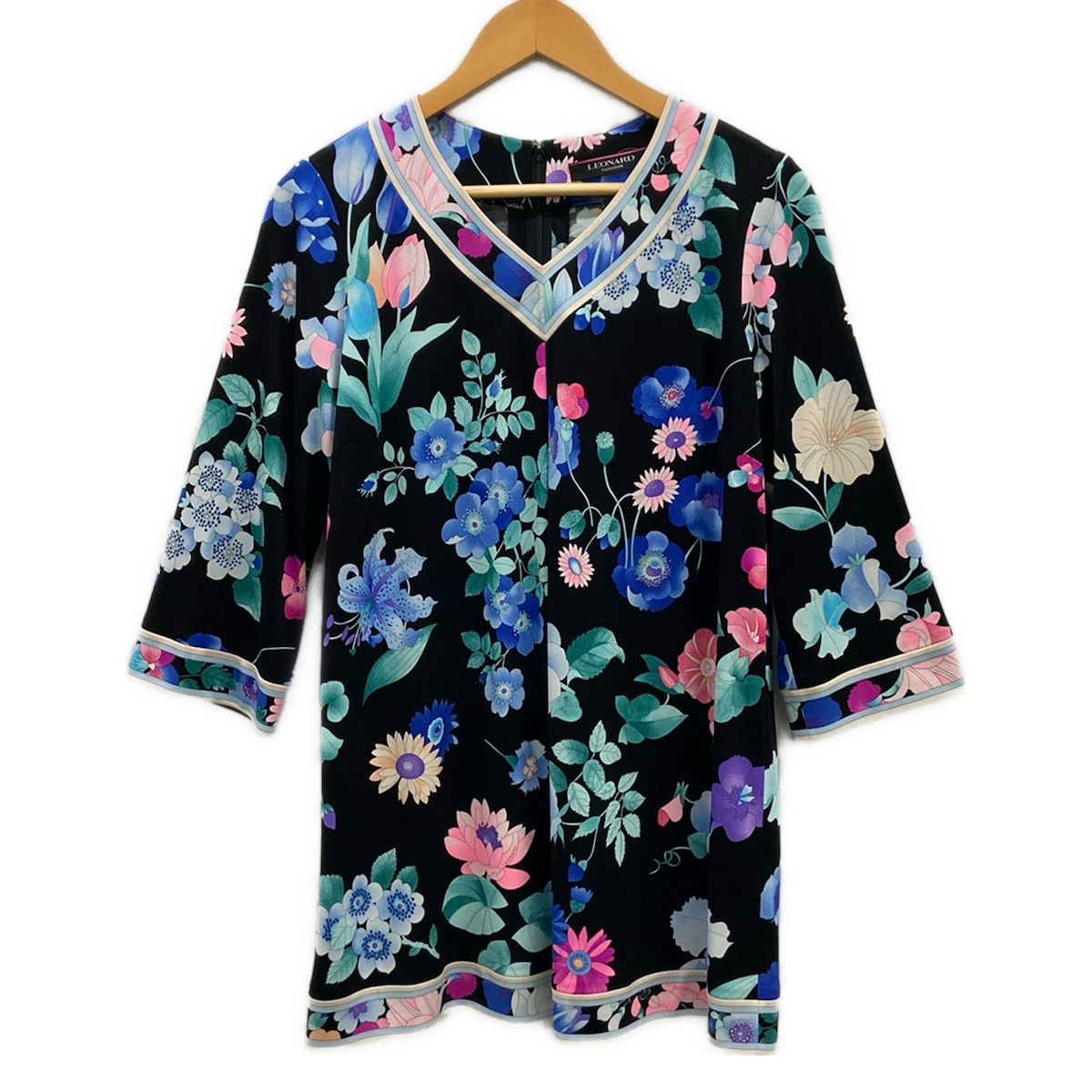 美品】LEONARD カンカン チュニック LL 【公式通販】 極美品 